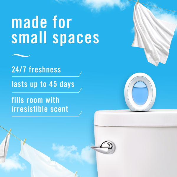 Febreze Bathroom Air Freshener, Odor-Fighting, Downy April Fresh  DestGlow