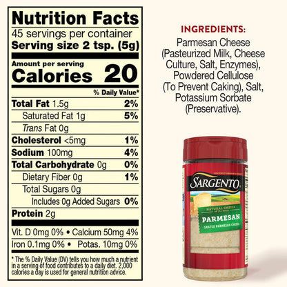 Sargento Natural Parmesan Grated Cheese
