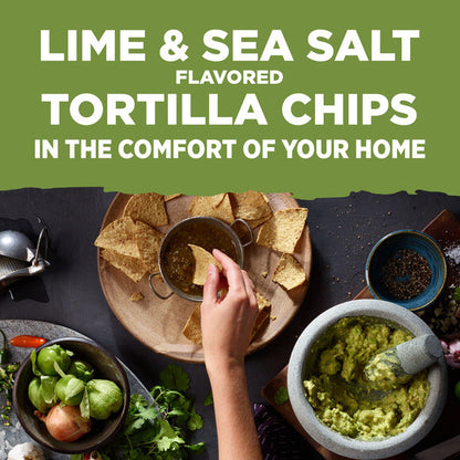 Frontera Lime &amp; Sea Salt Tortilla Chips, Non-GMO, Small Batch
