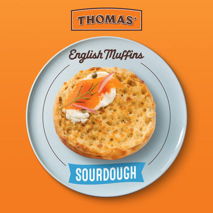 Thomas’ 6 ct, Sourdough, English Muffins, English Muffins, 12 oz