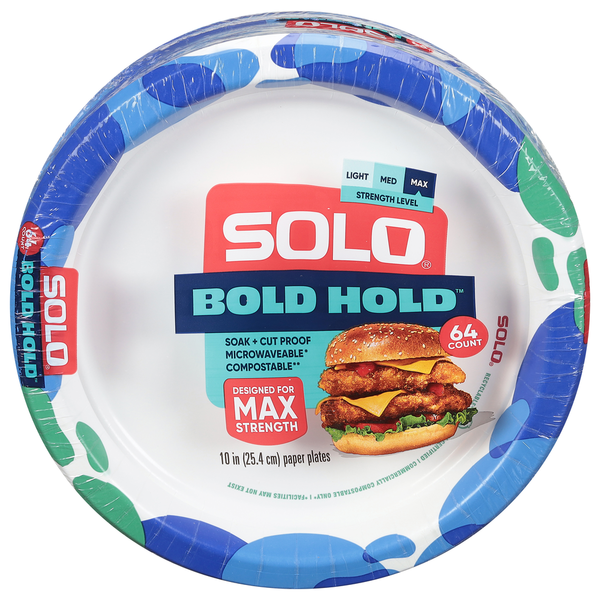 SOLO Paper Plates, Max Strength  DestGlow