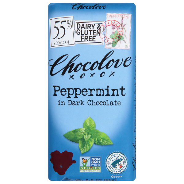 Chocolove Peppermint, in Dark Chocolate  DestGlow