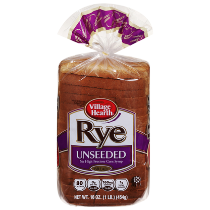 Village Hearth Bread, Rye, Unseeded