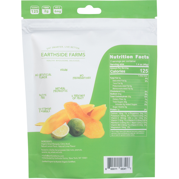 Earthside Farms Dried Organic Citrus Splash Mangoes  DestGlow