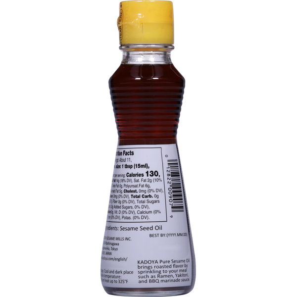 Kadoya Sesame Oil, Roasted, 100% Pure  DestGlow