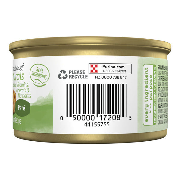 Purina Fancy Feast Grain Free Wet Cat Food Pate Gourmet Naturals White Meat Chicken Recipe  DestGlow