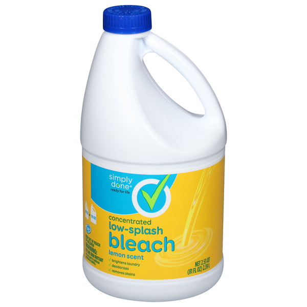 Simply Done Bleach, Low-Splash, Concentrated, Lemon Scent  DestGlow