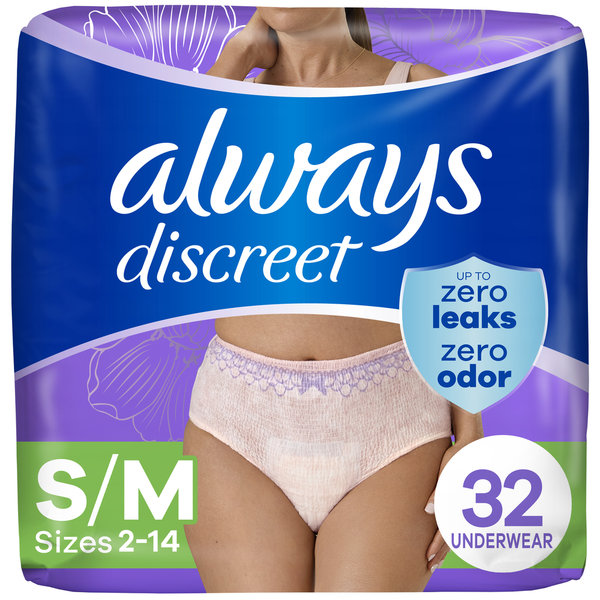 Always Discreet Incontinence Underwear, Maximum  DestGlow