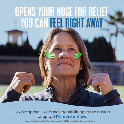 Breathe Right Nasal Strips, Small/Medium, Tan