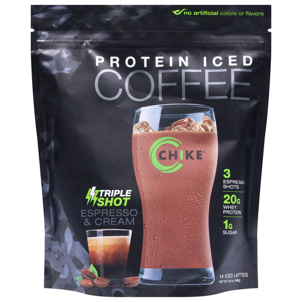 Chike Iced Coffee, Protein, Espresso &amp; Cream  DestGlow