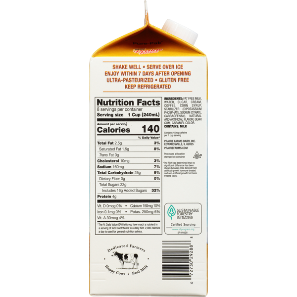 Prairie Farms Iced Coffee, Caramel, Barista Style  DestGlow