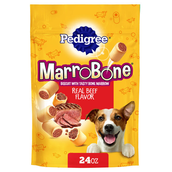 Pedigree Mini MarroBone Biscuit With Tasty Bone Marrow Dog Treats Real Beef Flavor, 1.58 lb. Bag  DestGlow