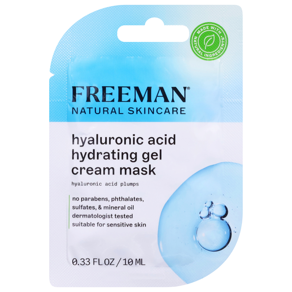 Freeman Beauty Cream Mask, Hyaluronic Acid, Hydrating Gel  DestGlow