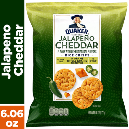 Quaker Rice Crisps Jalapeno Cheddar  DestGlow