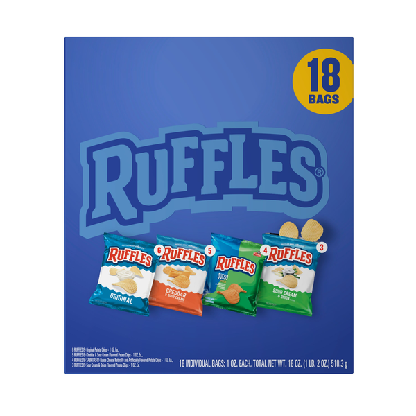 Ruffles Potato Chips Variety Pack  DestGlow
