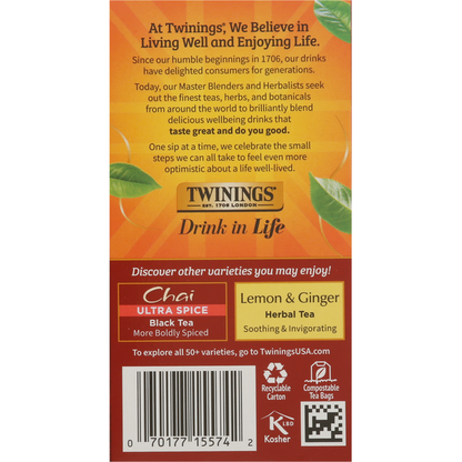 Twinings Black Tea, Flavoured, Chai