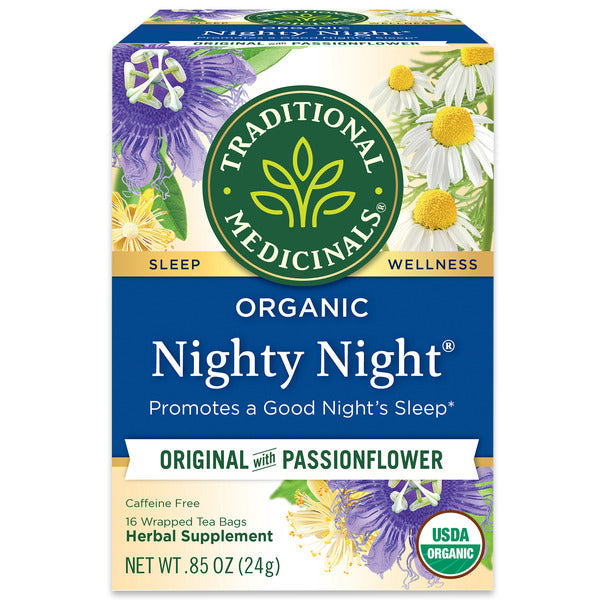 Traditional Medicinals Organic Nighty Night, Caffeine Free Herbal Tea  DestGlow