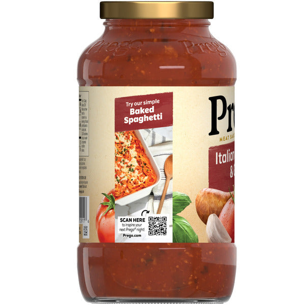 Prego Italian Sausage and Garlic Meat Sauce  DestGlow
