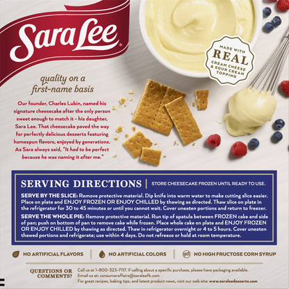 Sara Lee Whipped French Style Classic Cheesecake
