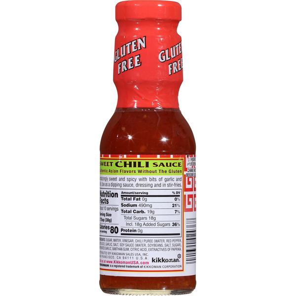 Kikkoman Chili Sauce, Gluten-Free, Sweet  DestGlow