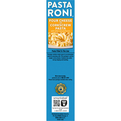 Pasta Roni Four Cheese Flavor Corkscrew Pasta