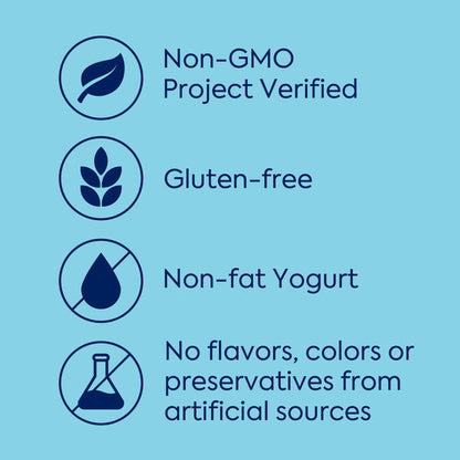 Dannon Plain Nonfat Yogurt, Excellent Source of Calcium and Good Source of Protein with the Rich and Creamy Taste of Plain Flavored Yogurt, 32 OZ Quart  DestGlow