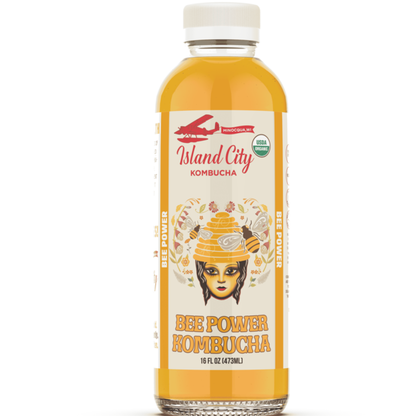 Island City Kombucha Organic Bee Power Kombucha