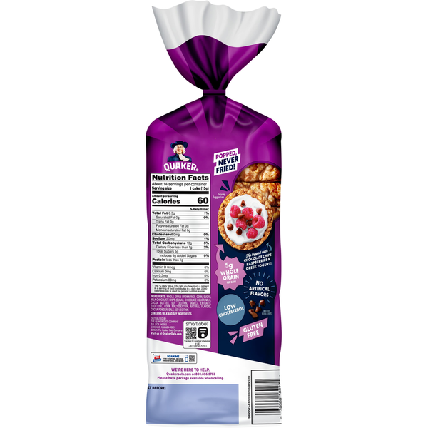 Quaker Rice Cakes, Caramel Chocolate Chip  DestGlow