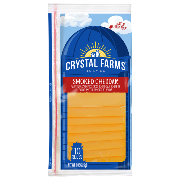 Crystal Farms Cheese, Smoked Cheddar  DestGlow