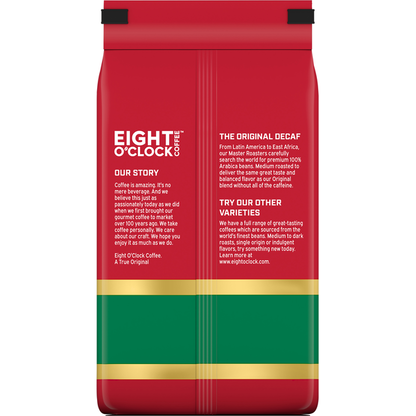 Eight O’Clock Whole Bean Medium Roast The Original Decaf Coffee