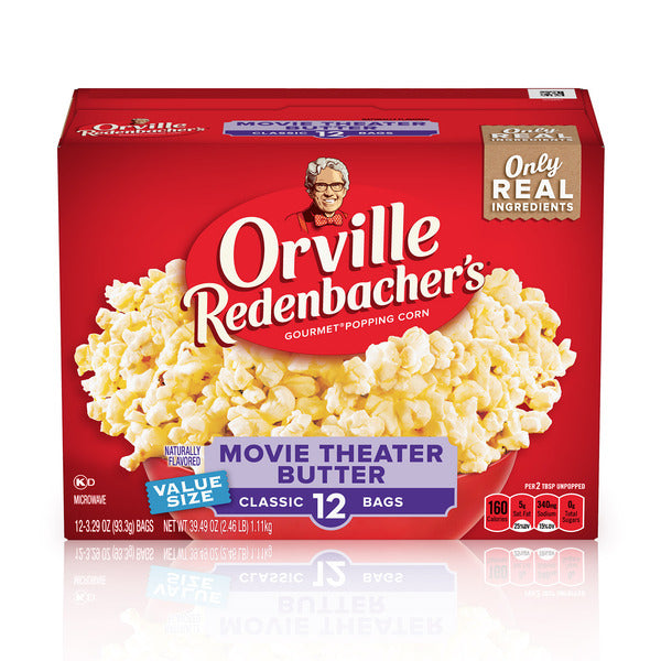 Orville Redenbacher Movie Theater Butter Popcorn, Microwave Popcorn  DestGlow