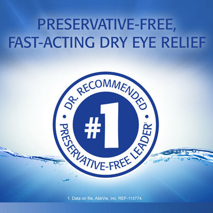 Refresh Optive Preservative-Free Artificial Tears Lubricant Eye Drops