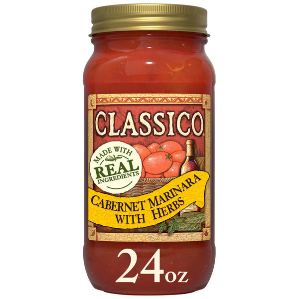 Classico Cabernet Tomato Marinara with Herbs Spaghetti Pasta Sauce  DestGlow