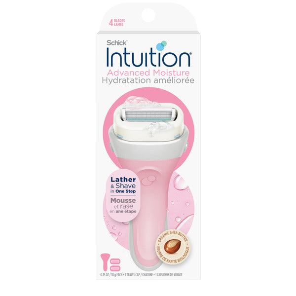 Schick Advanced Moisturizing Women’s Razor Handle Plus 2 Refill Razor Blade  DestGlow
