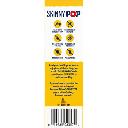 SkinnyPop Butter Microwave Popcorn