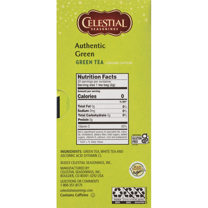 Celestial Seasonings Authentic Green Tea