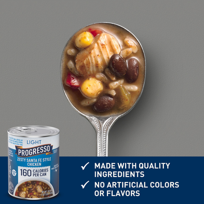 Progresso Light, Zesty Santa Fe Style Chicken Soup, Gluten Free