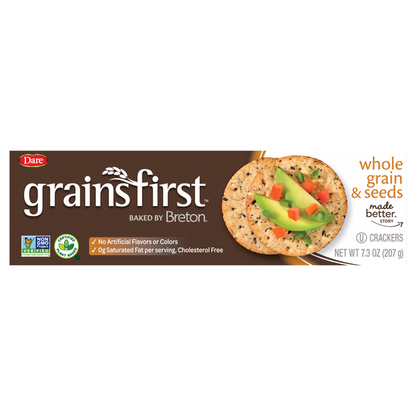 Grains First Crackers, Whole Grain &amp; Seeds