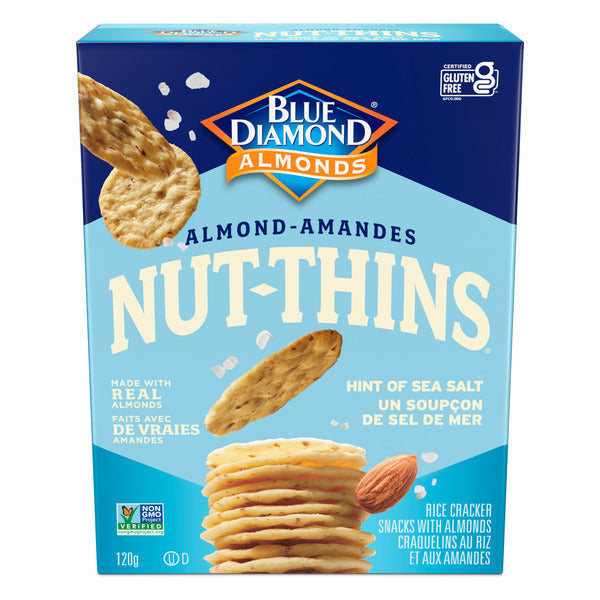 Blue Diamond Crackers, Hint of Sea Salt  DestGlow
