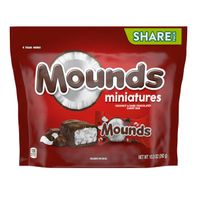 MOUNDS Miniatures Coconut and Dark Chocolate Candy Share Pack, 10.3 oz  DestGlow