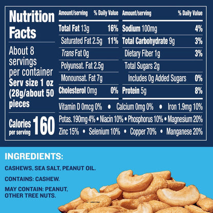 Planters Cashews Halves &amp; Pieces