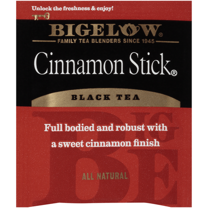 Bigelow Black Tea, Cinnamon Stick, Tea Bags