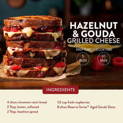 Sargento Reserve Series™ Natural Aged Gouda Sliced Cheese,  8 Slices