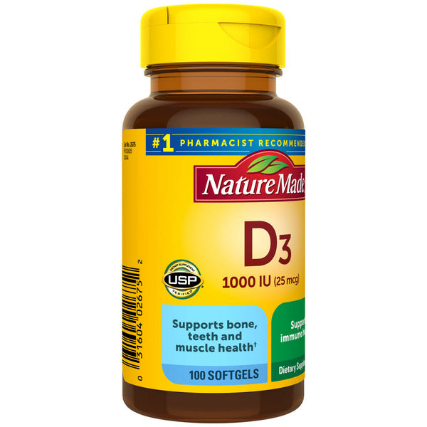 Nature Made Vitamin D3 1000 Liquid Softgel  DestGlow