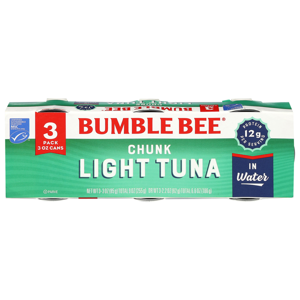 Bumble Bee Chunk Light Tuna in Water  DestGlow