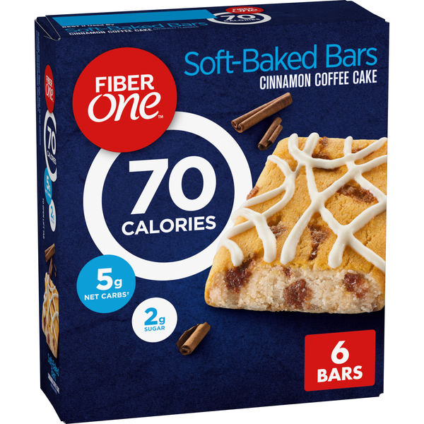 Fiber One 70 Calorie Cinnamon Coffee Cake Soft-Baked Bars  DestGlow