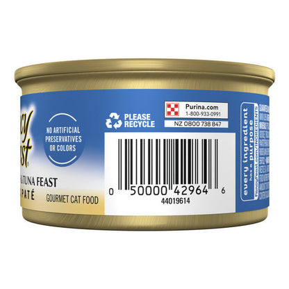 Purina Fancy Feast Classic Pate Ocean Whitefish and Tuna Feast Classic Grain Free Wet Cat Food Pate