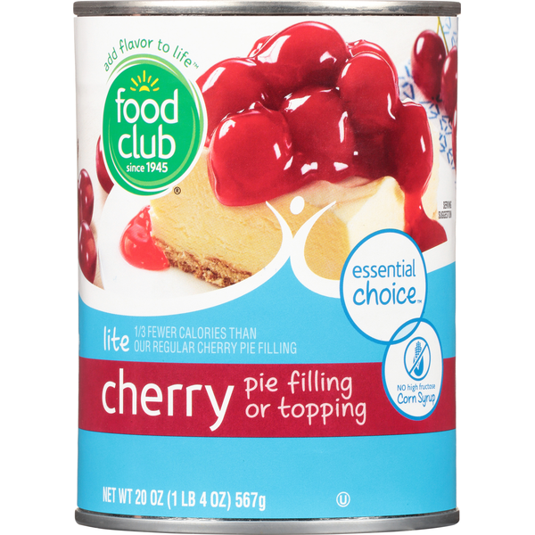 Food Club Pie Filling or Topping, Lite, Cherry  DestGlow