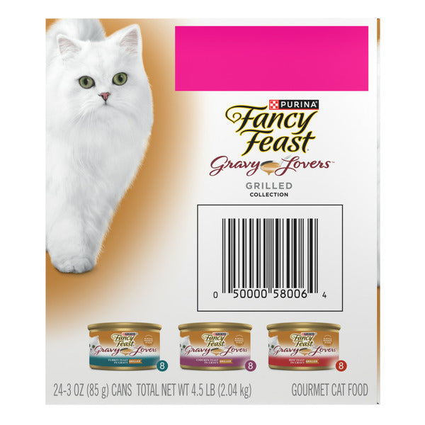Purina Fancy Feast Gravy Lovers Poultry and Beef Grilled Gourmet Wet Cat Food