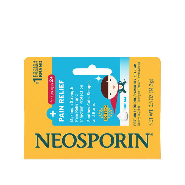 NEOSPORIN Pain Relief Dual Action First Aid Antibiotic Cream for Kids, .5 oz  DestGlow